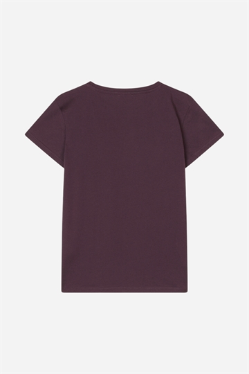 Mads Nørgaard Tuvina Organic T-shirt  - Plum Perfect